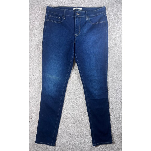 Levi's 711 Skinny Jeans Womens Size 32 x 30 Dark Wash Denim‎ Modern Style - Picture 2 of 9